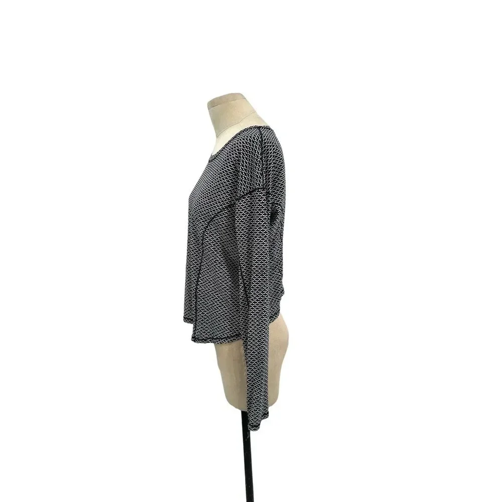 Lululemon On Pace Long Sleeve Monochromic‎ Black Size 10